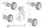 Engine Assembly, Wheels, Tires