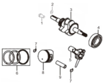 Crankshaft, Piston and Tie-Rod